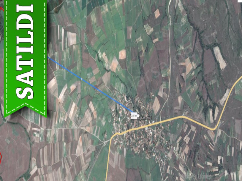 Edirne Uzunköprü Bayramlı Köyünde Satılık Tarla , 4,300 M2 Tek Tapu