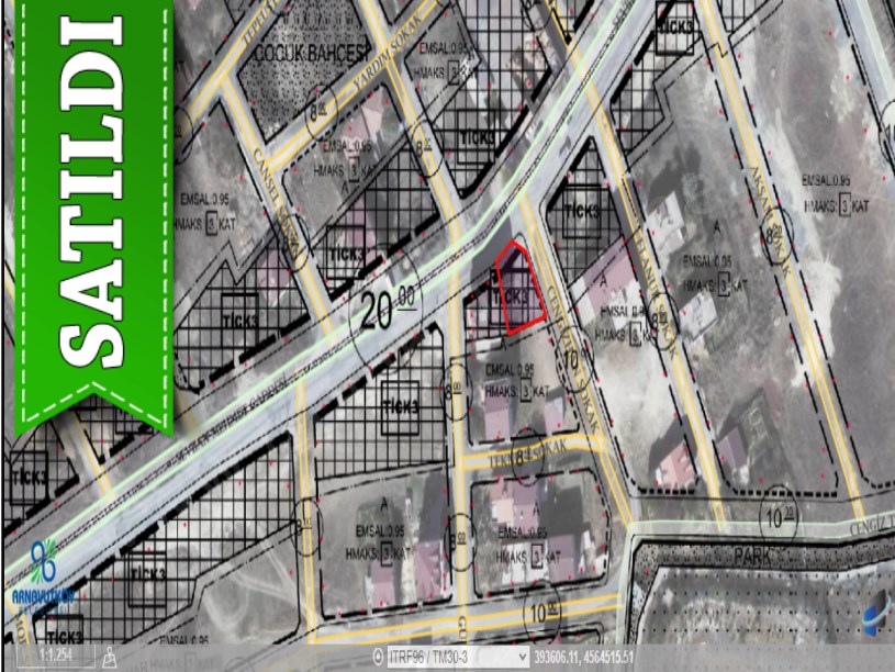 Arnavutköy Çardaktepede Satılık Arsa , 225 M2 Ticari + Konut Cadde Cephe