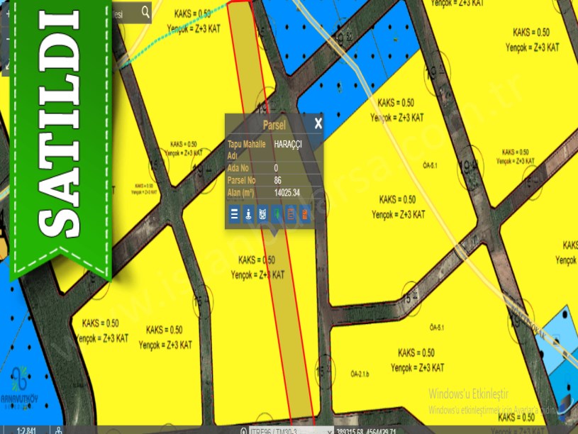 Arnavutköy Haraççı,da Satılık Arsa , 165 m2 Hisseli Yolu Var