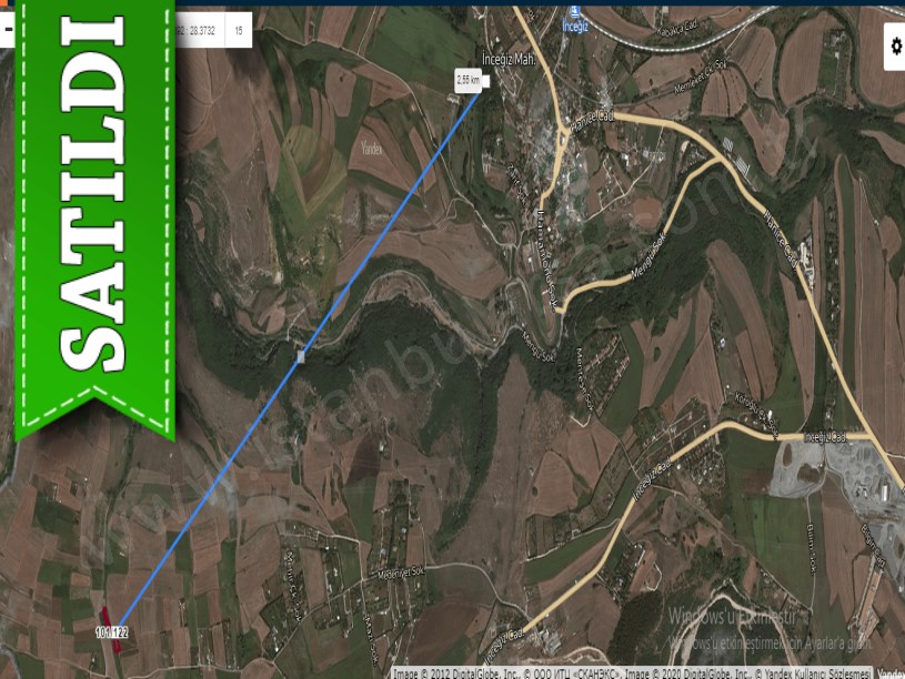 Çatalca Elbasan,da Satılık Arsa , 284 M2 Hisseli Muvafakatnameli