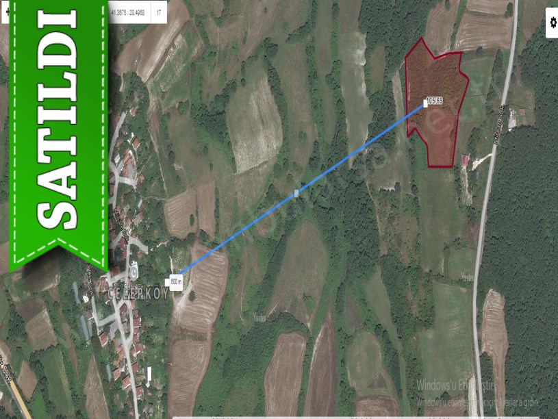 Çatalca Celepköy ,de Satılık Arsa , 4,637 M2  Yola Yakın