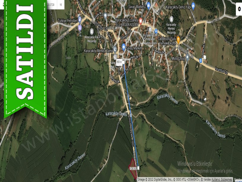 Çatalca Karacaköy,de Satılık Arsa , 3,250 m2 Cadde Cephe