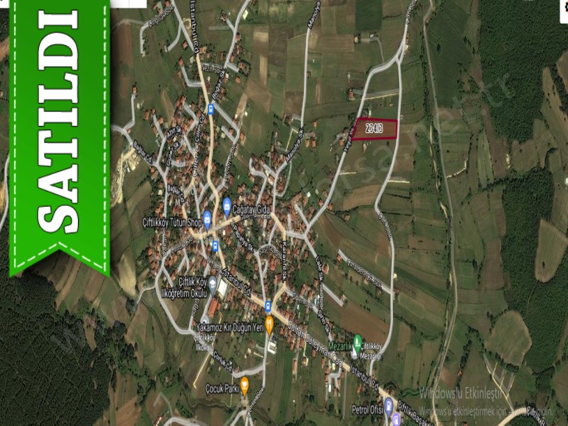Çatalca Çiftlikköy,de Satılık Arsa , 1,785 m2  Çaplı  Evlerin Yakınında 