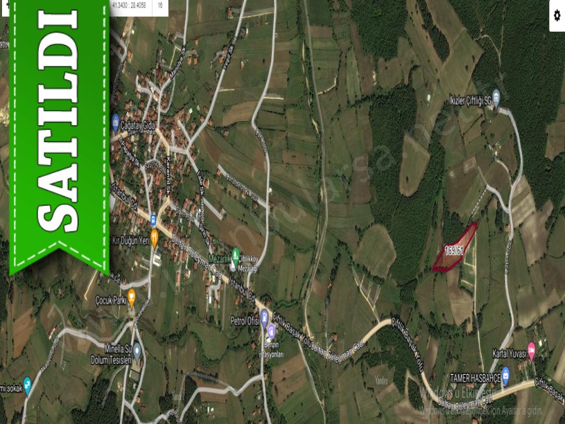 Çatalca Çiftlikköy,de Satılık Arsa , 210 M2 Çevrili Çaplı 