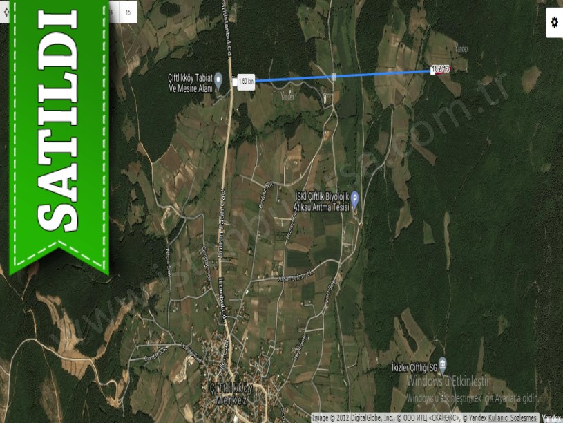 Çatalca Çiftlikköy,de Satılık Arsa , 1,035 M2 Çaplı 