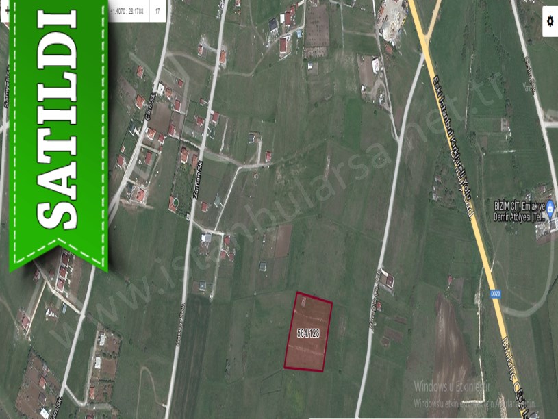 Çatalca Binkılıç,ta Satılık Arsa , 1027 M2 Çevrili Hisseli