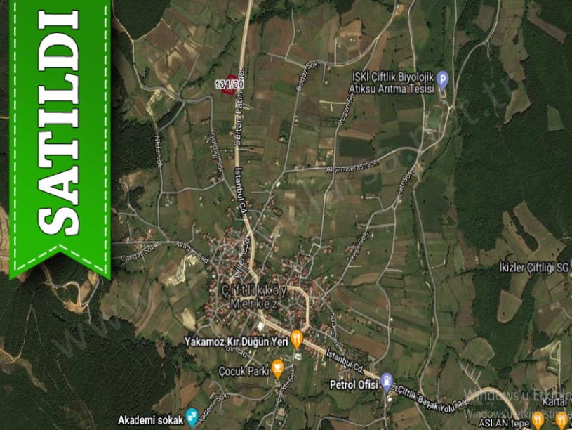 Çatalca Çiftlikköy,de Satılık Arsa , 600 M2 Çaplı Asfalt Cephe