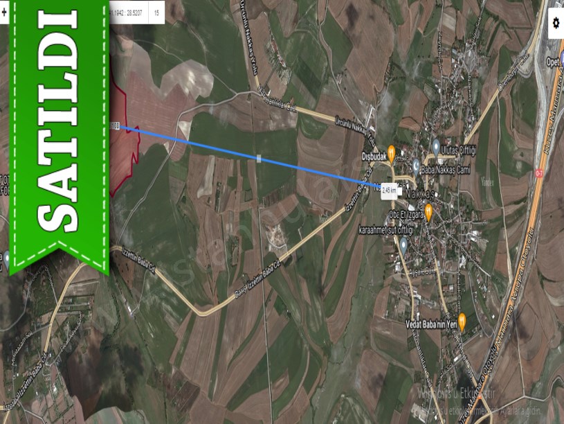 Çatalca Nakkaş,ta  Satılık  Arsa , 230 M2 Hisseli