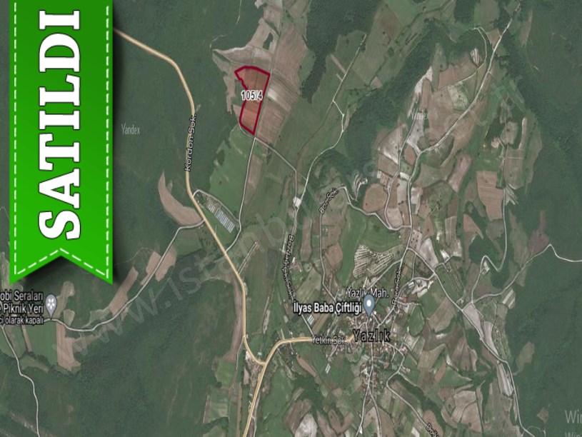 Çatalca Yazlıkköy,de Satılık  Arsa  , 1,395 M2  Çaplı Çevrili