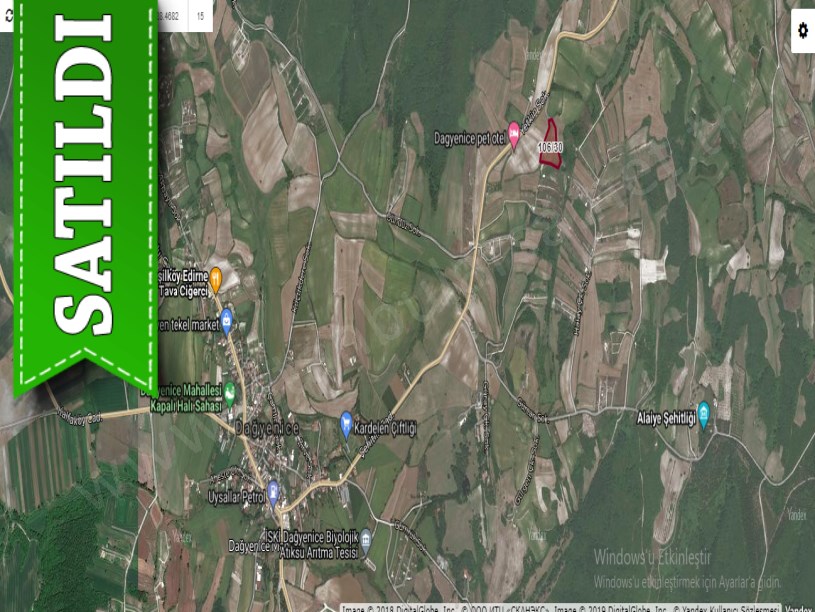 Çatalca Dağyenice,de Satılık  Arsa , 298 M2 Çaplı Muvafakatnameli