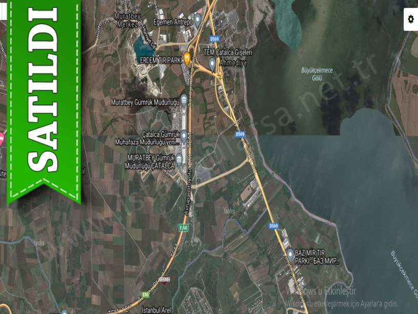 Çatalca Muratbey,de Satılık Arsa , 321 M2 Tem Otoyoluna Cephe