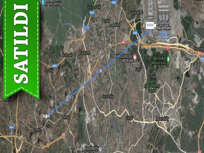 Çatalca İzzettin,de Satılık Arsa ,  410 M2 Yolu Var 