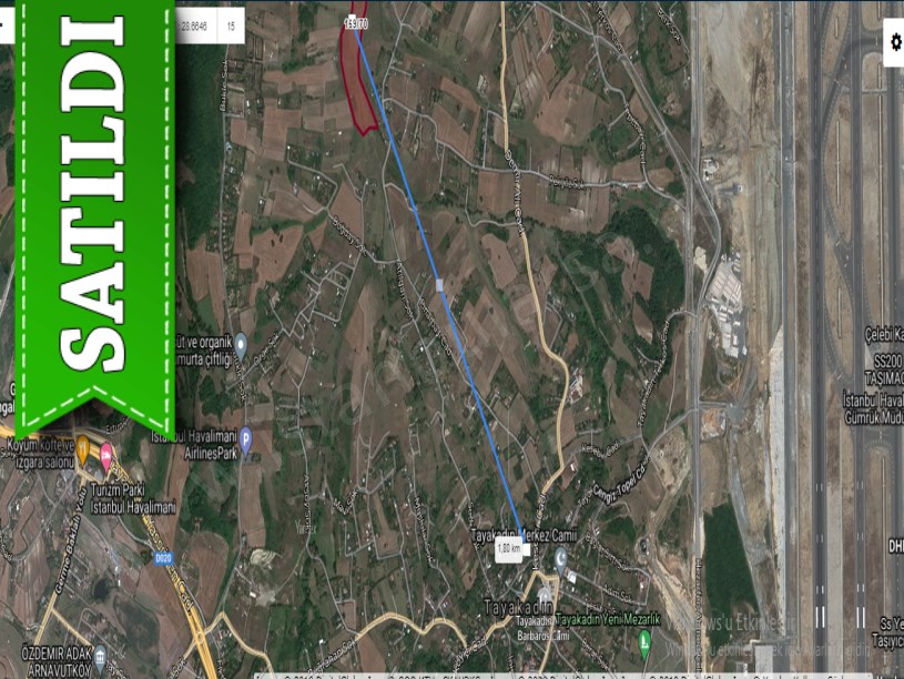 Arnavutköy Tayakadın,da  Satılık Arsa , 203 m2 Hisseli 