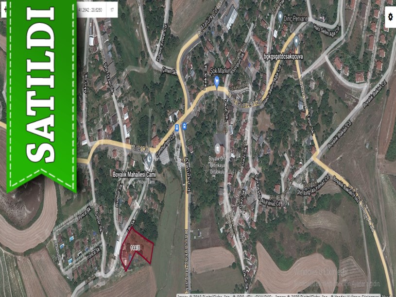 Arnavutköy Boyalıkta Satılık Arsa , 500 M2 İmarlı Hisseli