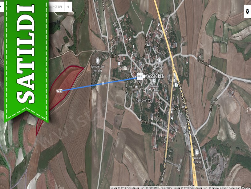 Arnavutköy Yassıörende  Satılık Arsa , 522 M2 Köye Yakın