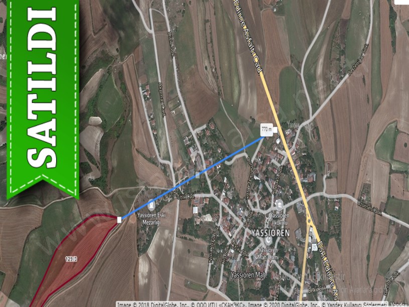Arnavutköy Yassıörende  Satılık Arsa , 522 M2 Köye Yakın