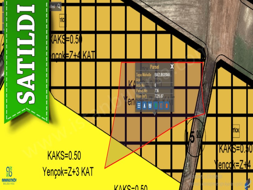 Arnavutköy Sazlıbosna Satılık Arsa , 195 m2 İmarlı  