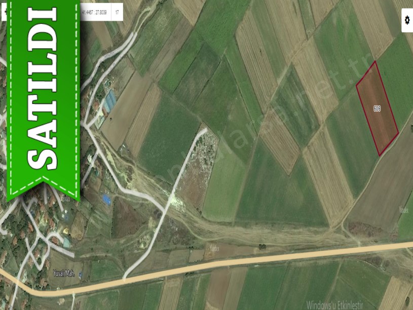 Tekirdağ Saray Yuvalıda Satılık Arsa , 1,070 M2 Yolu Var Çaplı