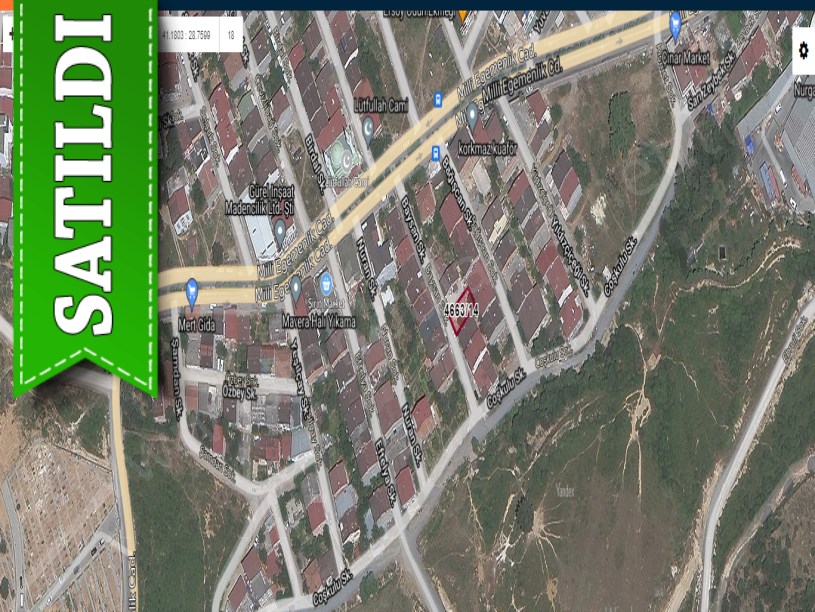 Arnavutköy Boğazköyde  Satılık Arsa , 162 M2 Konut imarlı Müstakil 
