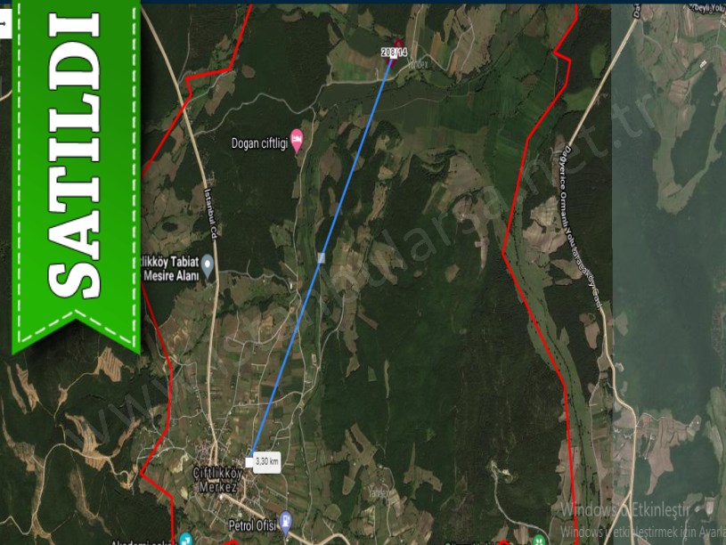 Çatalca Çiftlikköyde Satılık Arsa , 647 M2 Hisseli Çaplı