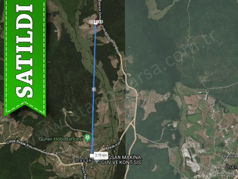 Çatalca Başakköyde Satılık Tarla , 5,570 m2 Tek Tapu Asfalt Cephe 