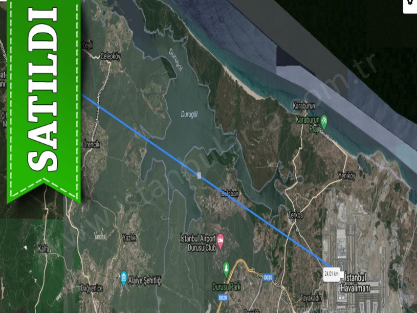 Çatalca Başakköyde Satılık Tarla , 5,570 m2 Tek Tapu Asfalt Cephe 