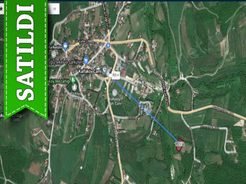 Çatalca Kalfada Satılık Arsa , 399 m2 Hisseli