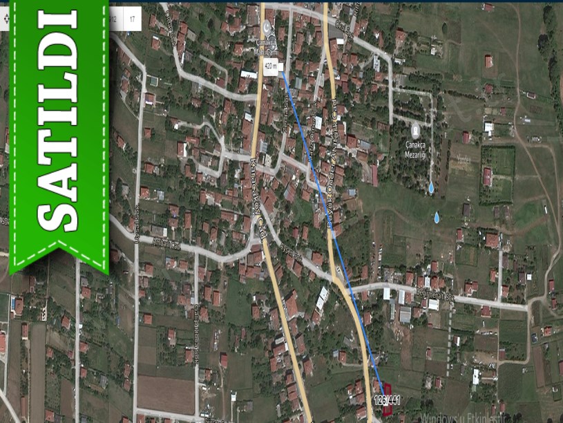 Çatalca Çanakçada Satılık Tarla , 396 M2 Müstakil Köy İçi 
