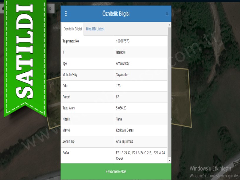 Arnavutköy Tayakadında Satılık Arsa , 159 m2 İmarlı Hisseli