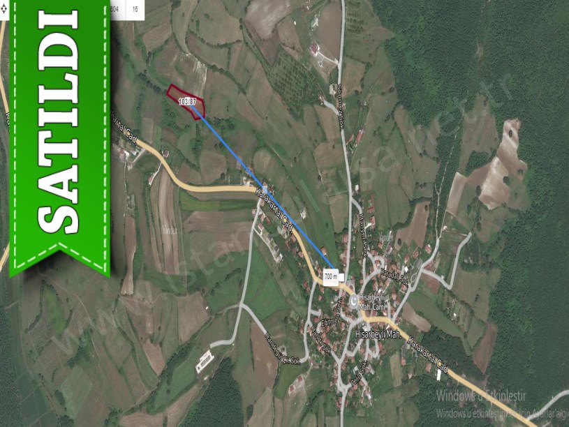 Çatalca Hisarbeylide Satılık Arsa , 300 m2 Çaplı