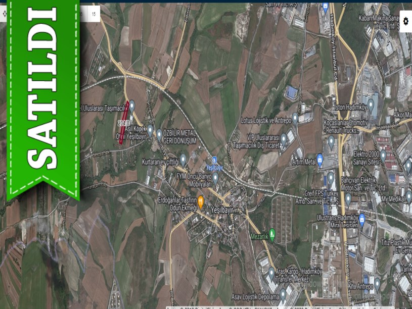 Arnavutköy Yeşilbayırda Satılık Arsa , 603 m2 Hisseli 