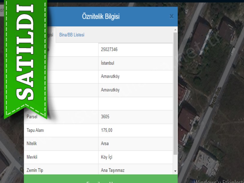 Arnavutköy Yavuz Selim Mah Satılık Arsa , 282 m2 Müstakil İmarlı