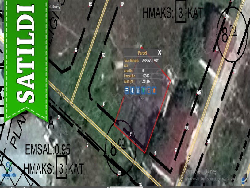 Arnavutköy Yavuz Selim Mah Satılık Arsa , 282 m2 Müstakil İmarlı