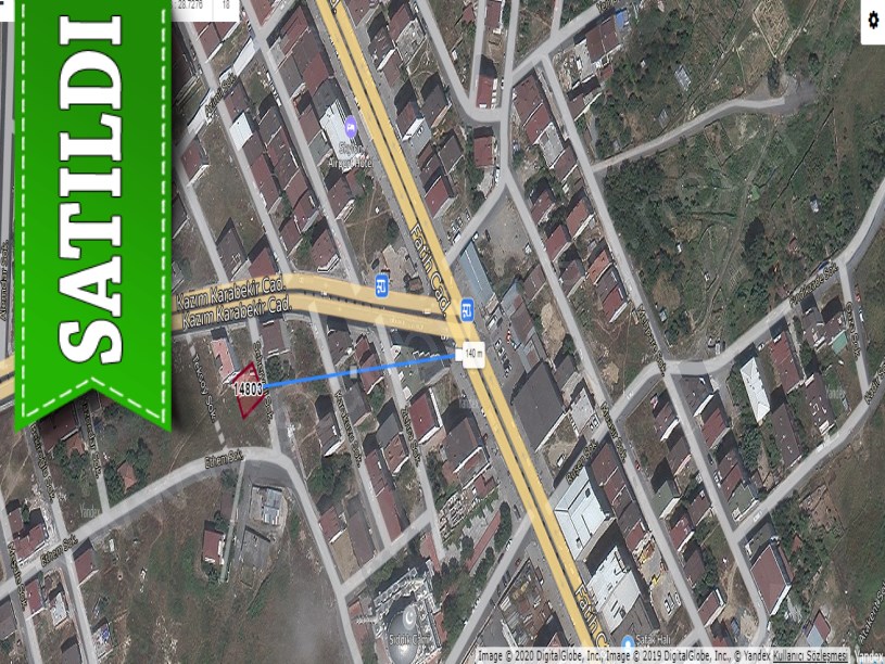 Arnavutköy Merkezde Satılık Arsa , 226 m2 Caddeye 2.Parsel Müstakil