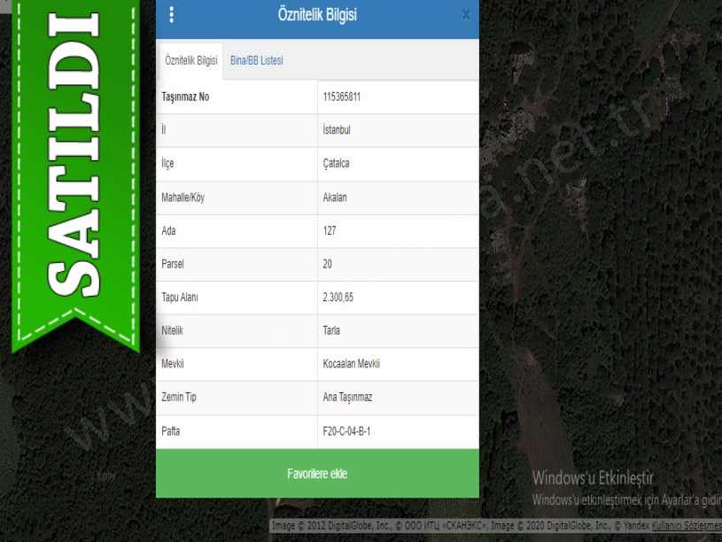 Çatalca Akalanda Satılık Arsa , 71 m2 Hisseli 