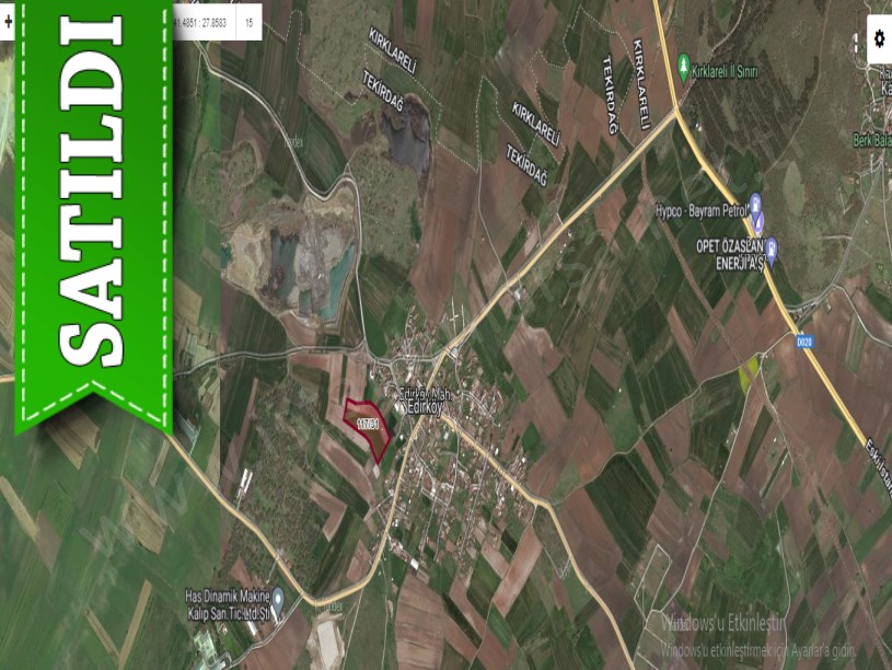 Tekirdağ Saray Edirköyde Satılık Arsa , 217  m2 Köyiçi Hisseli