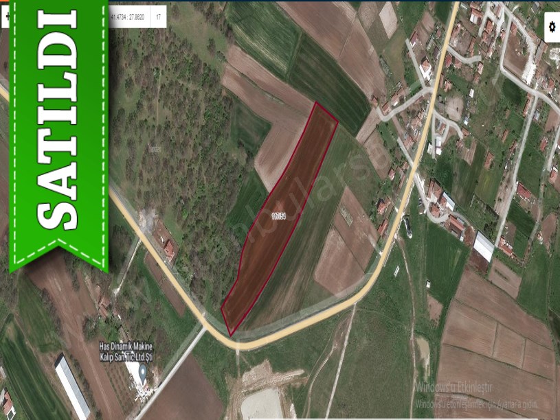 Tekirdağ Saray Edirköyde Satılık Arsa , 182 Asfalt Cephe