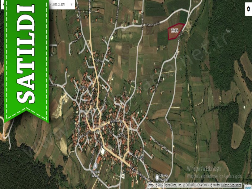 Çatalca Çiftlikköyde Satılık Arsa , 653 m2 Çevrili Köy İçi