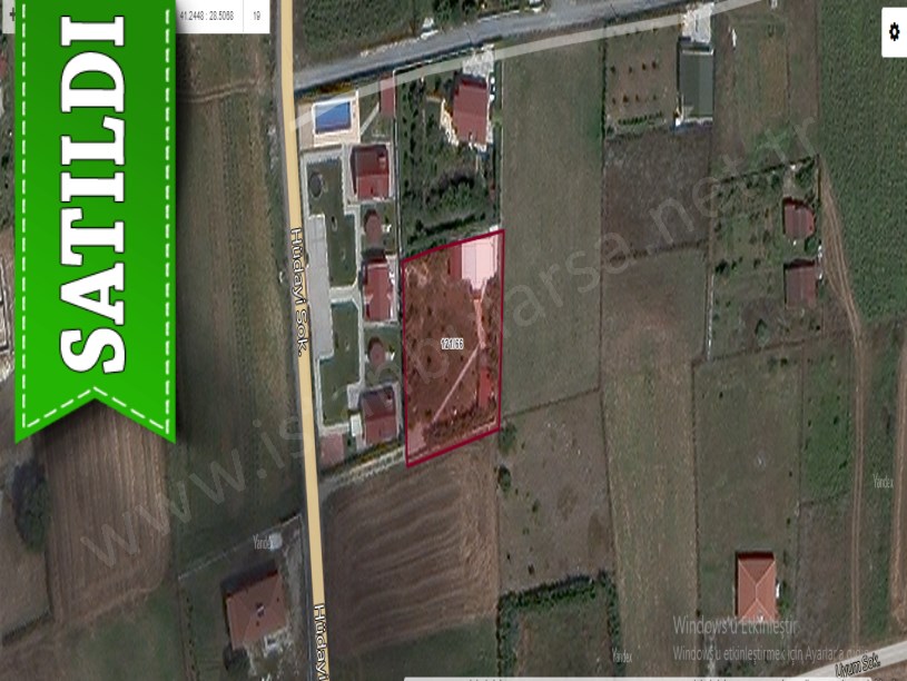 Çatalca Çanakçada Satılık Tarla , 1,160 m2 Tek Tapu İçinde Ev Var