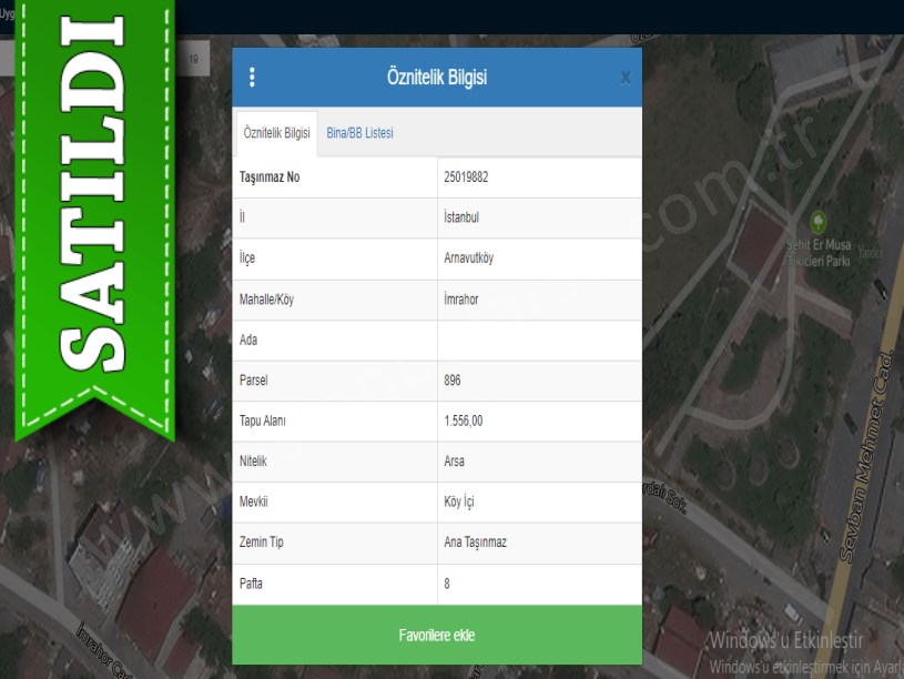 Arnavutköy İmrahorda Satılık Arsa , 1,556 m2 Müstakil İmarlı 