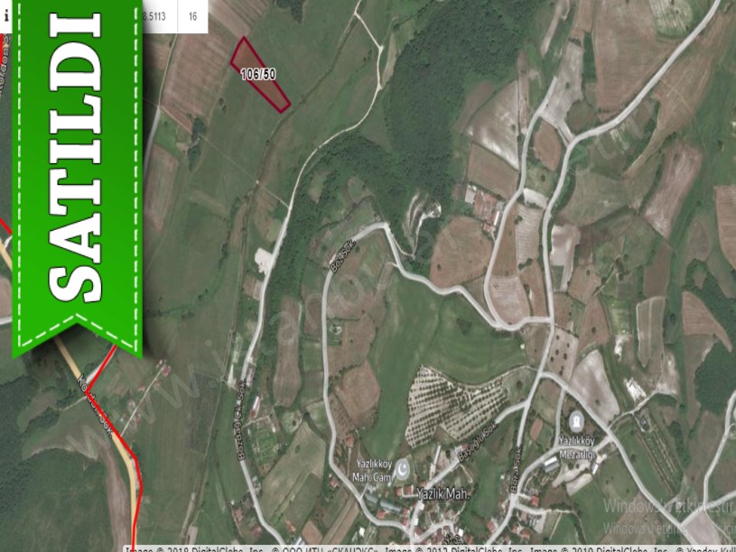 Çatalca Yazlıkköy,de Satılık  Arsa ,  306 M2 Çaplı Yolu Var