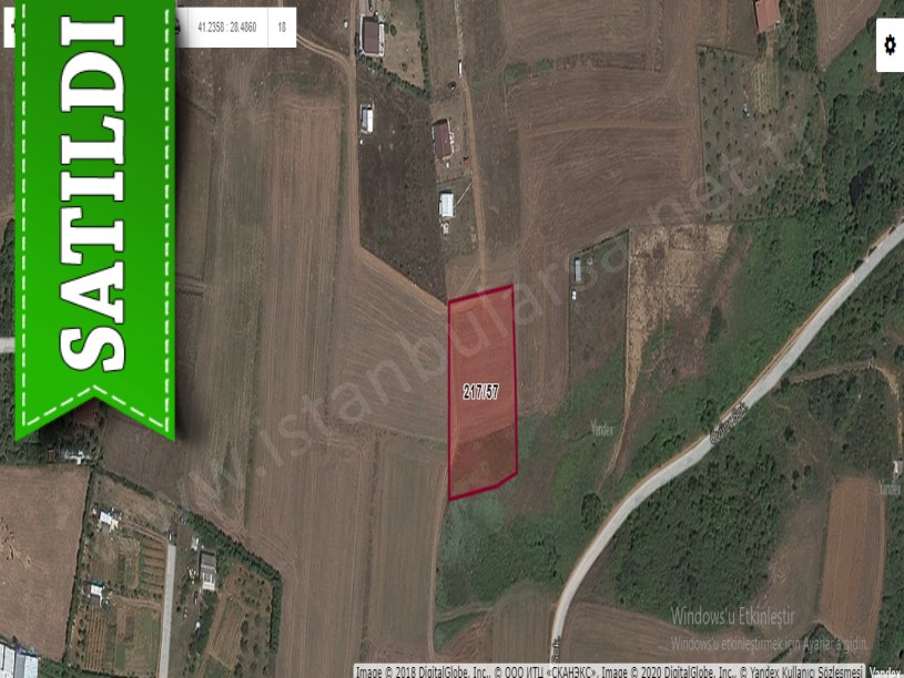 Çatalca Kestanelikte Satılık Arsa , 187 m2 Çevrili Hisseli 