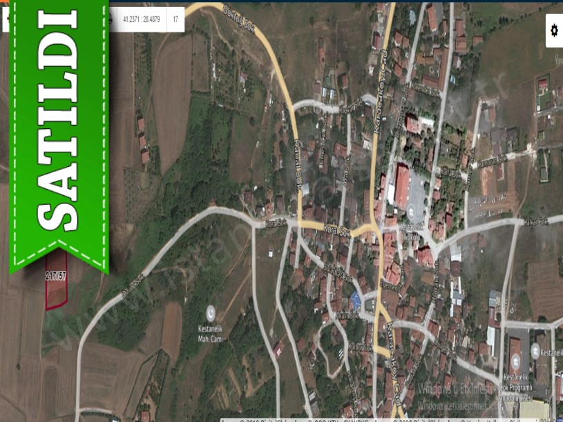 Çatalca Kestanelikte Satılık Arsa , 187 m2 Çevrili Hisseli 