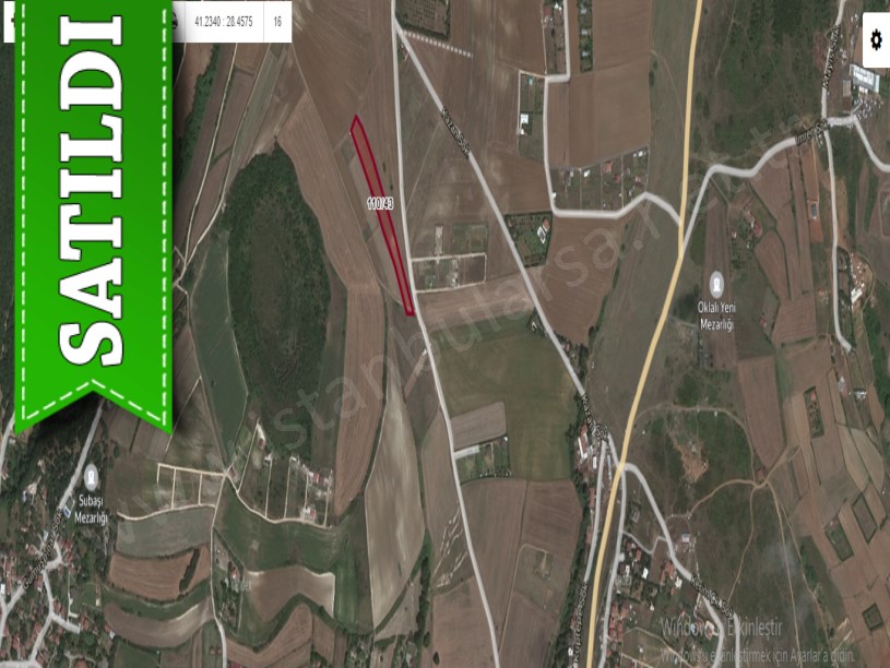 Çatalca Subaşıda Satılık Arsa , 1044m2 Resmi Yolu Var