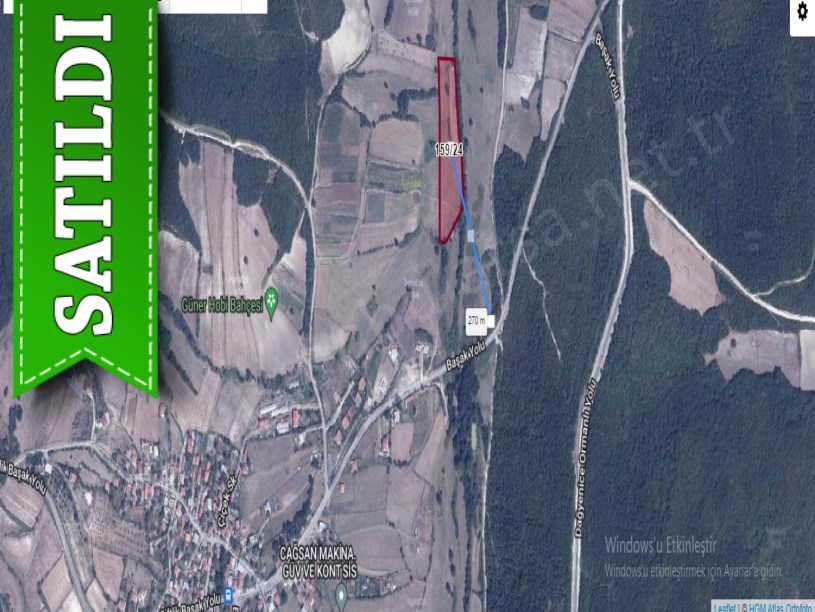 Çatalca Başakköyde Satılık Arsa , 1,942 m2 Çaplı Köye Yakın 