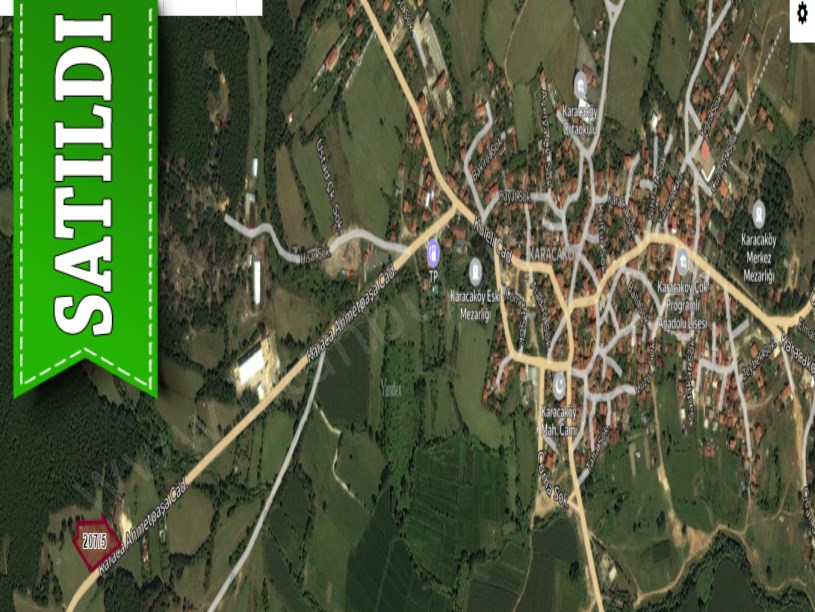 Çatalca Karacaköyde Satılık Arsa , 1,525 m2 Cadde Cephe