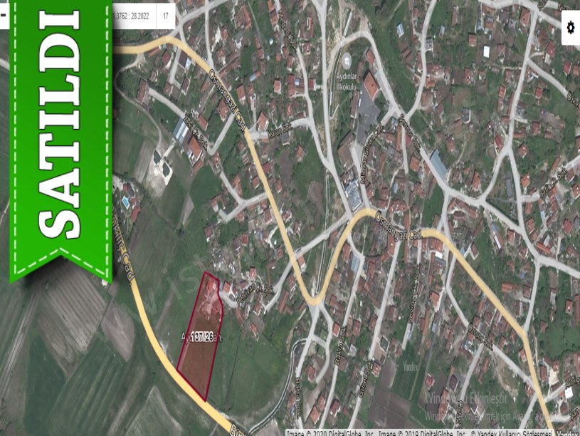 Çatalca Aydınlarda Satılık Arsa ,1,120 m2 Cadde Cephe Çevrili