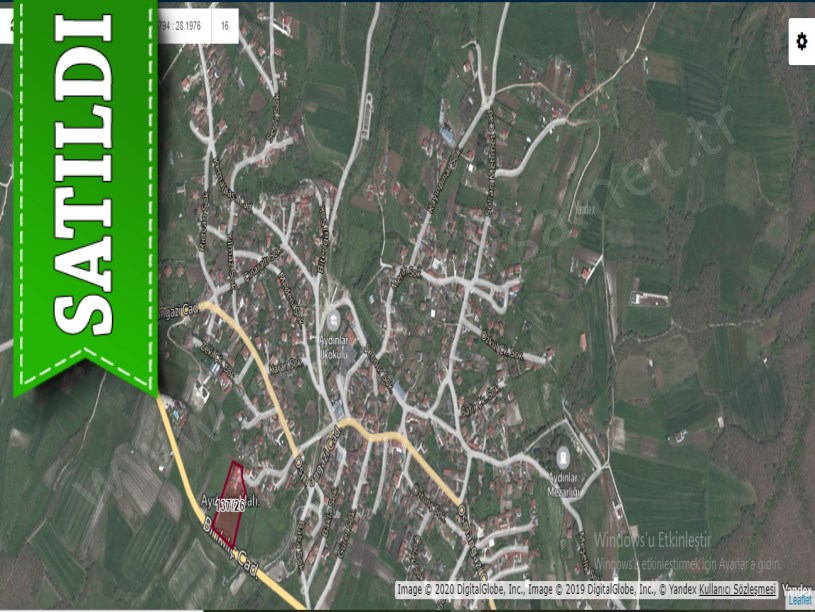 Çatalca Aydınlarda Satılık Arsa ,1,120 m2 Cadde Cephe Çevrili