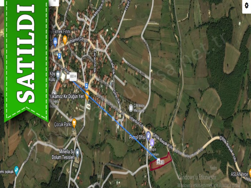 Çatalca Çiftlikköyde Satılık Arsa , 1,453 m2 Asfalt Yola Yakın 