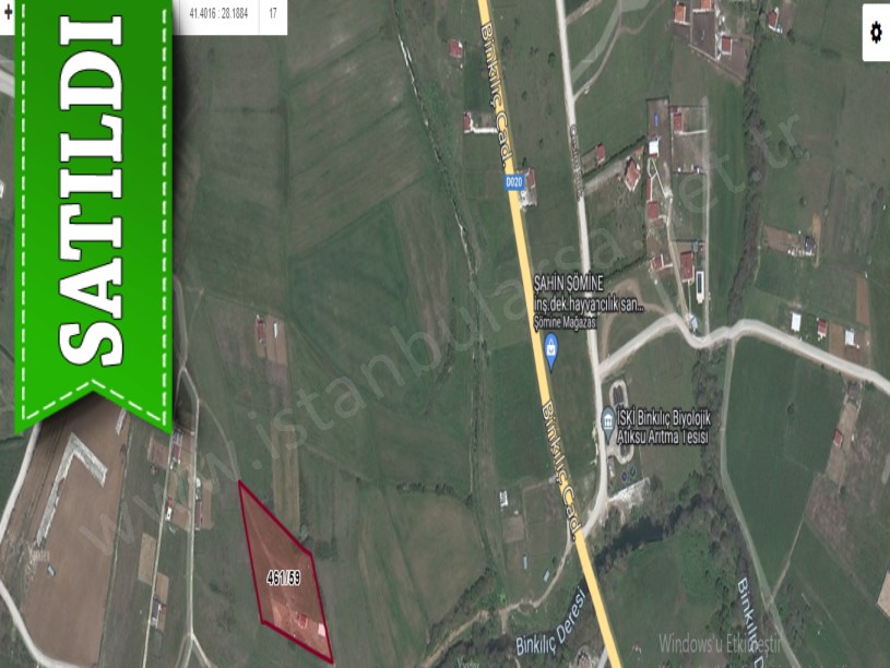 Çatalca Binkılıçta Satılık Arsa , 334 m2 Hisseli